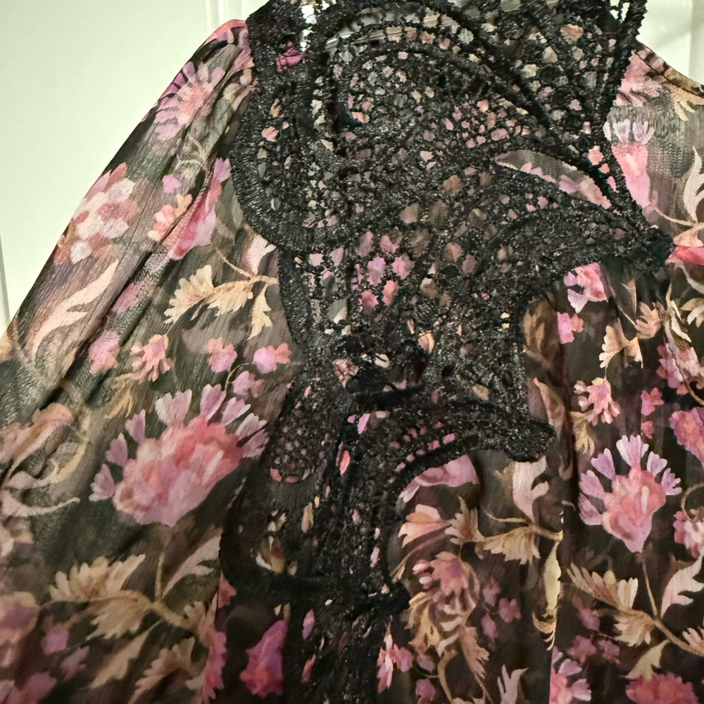 Misa LA Rosette Fleur Sheer Rosie Top *NEW WITH TAGS* - Picture 4 of 10